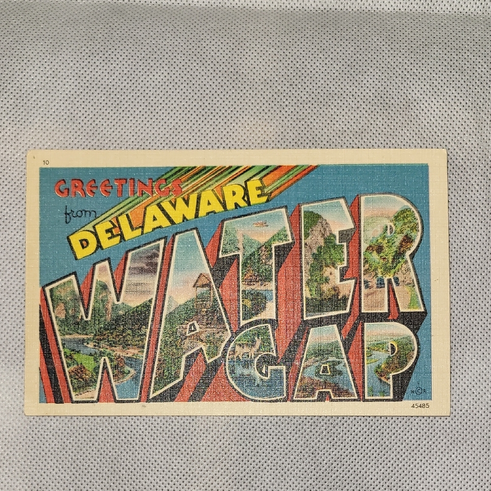 'Greetings from Delaware Water Gap' and 'Million Dollar Highway' Postcards